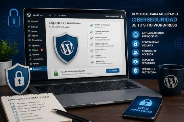 Ciberseguridad en WordPress para proteger una página web