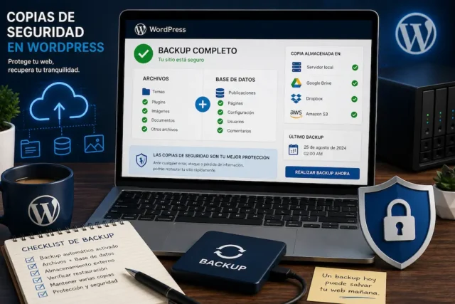Copias de seguridad en WordPress para proteger y recuperar una página web