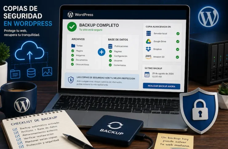 Copias de seguridad en WordPress para proteger y recuperar una página web