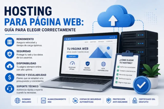Hosting para página web: guía para elegir correctamente
