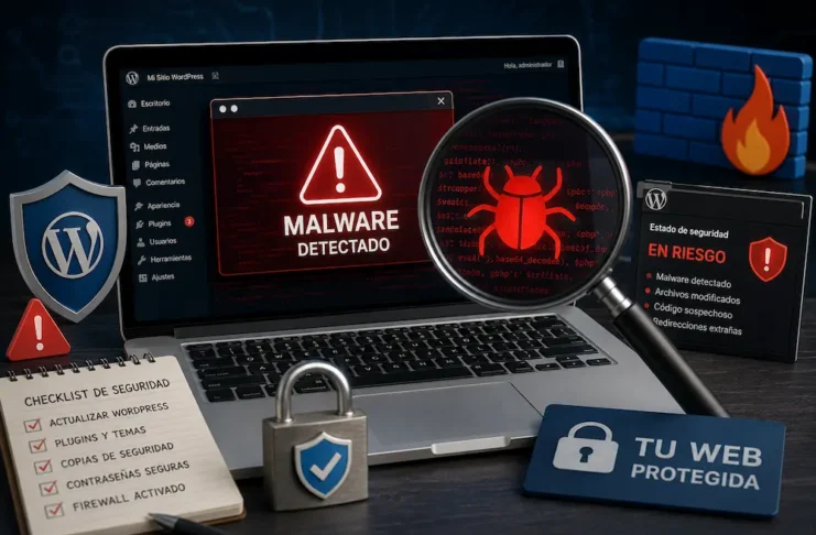 Detección de malware en WordPress y protección de una página web
