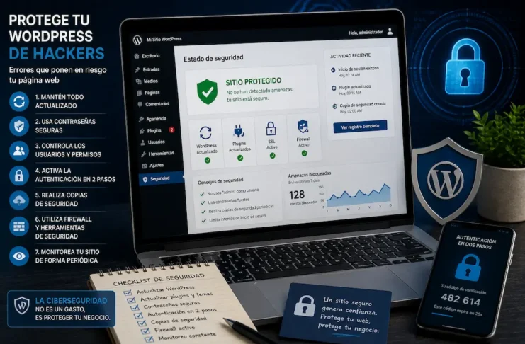 Medidas para proteger WordPress de hackers y ataques informáticos