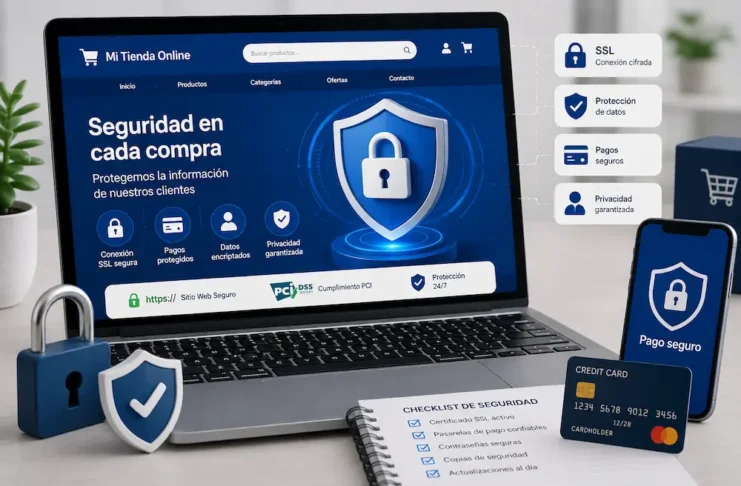Seguridad en tiendas virtuales para proteger datos de clientes