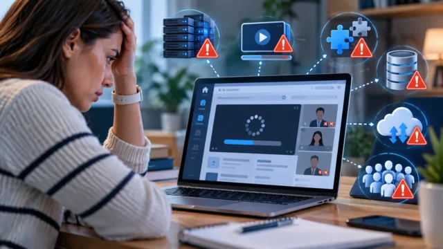 Problemas de rendimiento en un aula virtual lenta