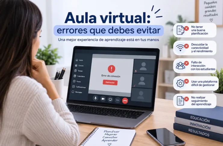 Errores que debes evitar al implementar un aula virtual